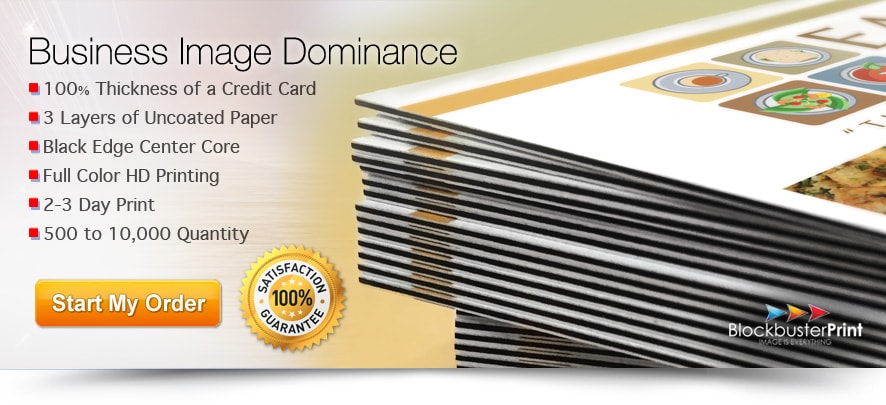 black edge business cards - 32pt business card printing